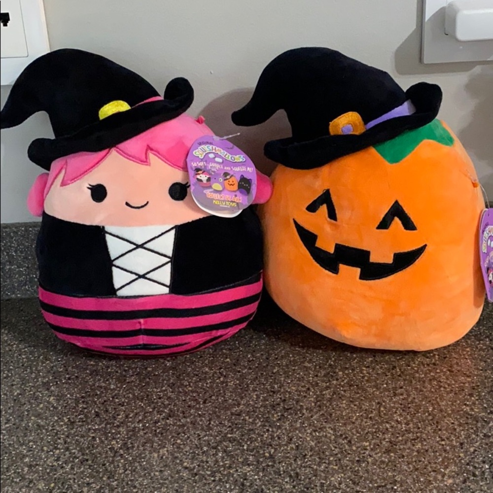 Squishmallow, Halloween /Pumpkin & Pink Witch